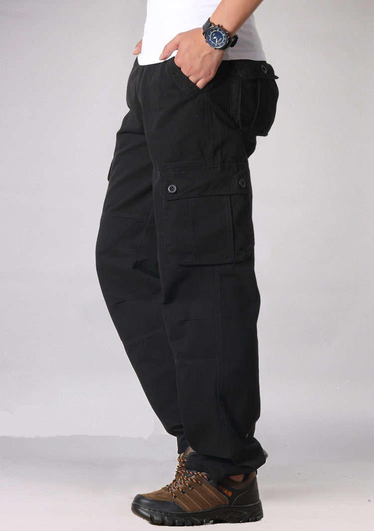 Men’s Multi-Pocket Cargo Straight-Leg Pants