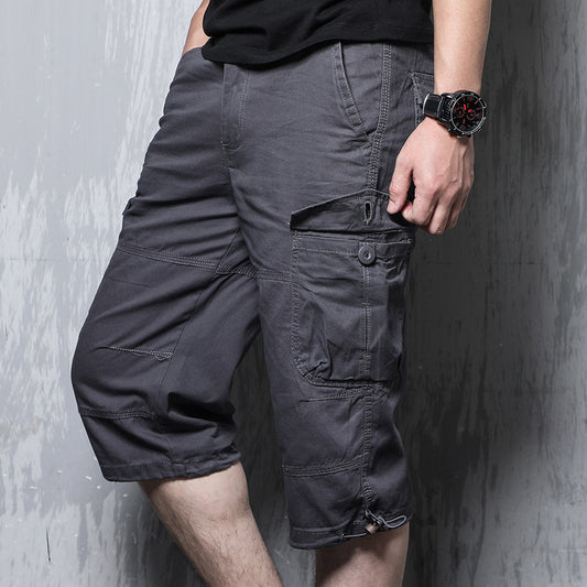Men’s Plus Size Multi-Pocket Cargo Shorts