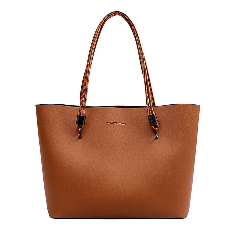 Women’s Minimalist Soft Leather Tote Bag