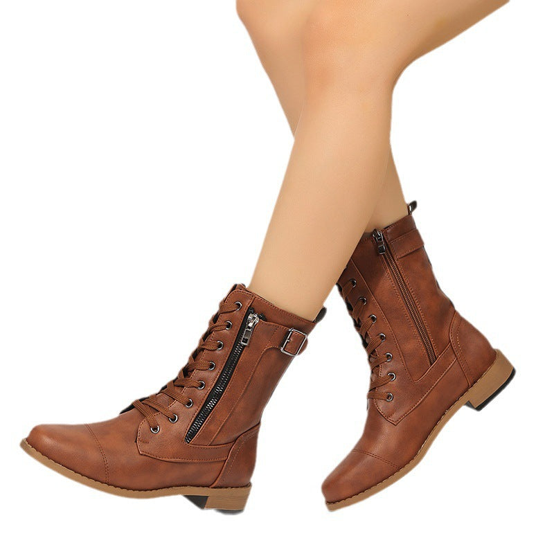 Women’s Plus Size Mid-Calf Martin Boots