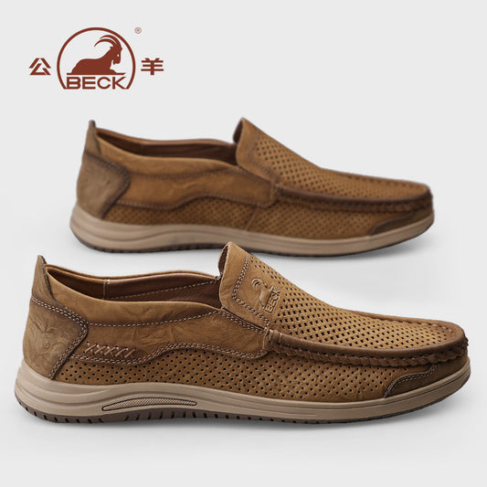 Men’s Genuine Leather Breathable Casual Shoes
