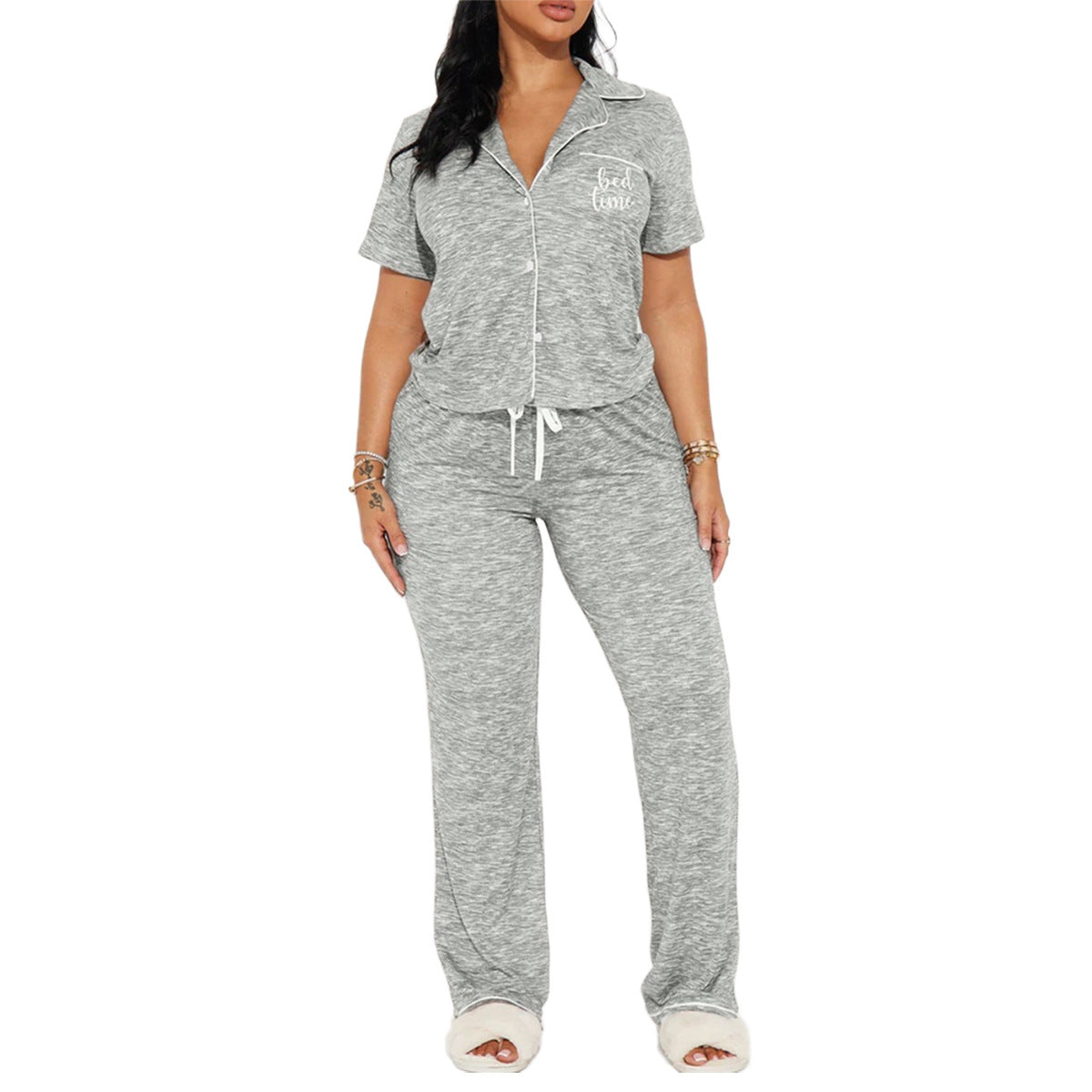 Women’s Embroidered Pajama Set