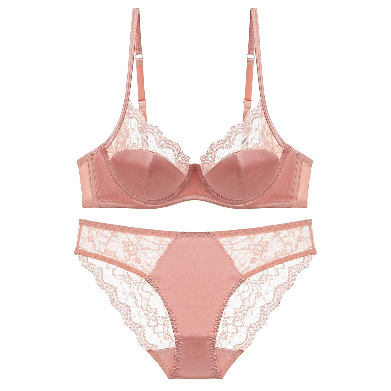 Women’s Seamless Lace Underwire Bra (Plus Size Support)
