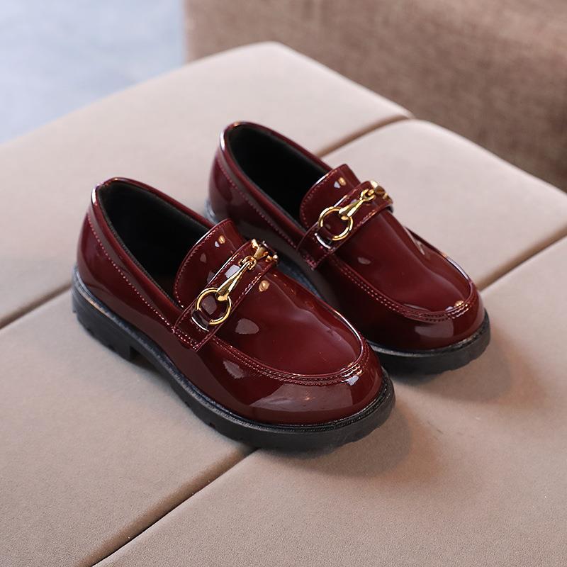 Kids’ British Style Soft Sole Leather Shoes