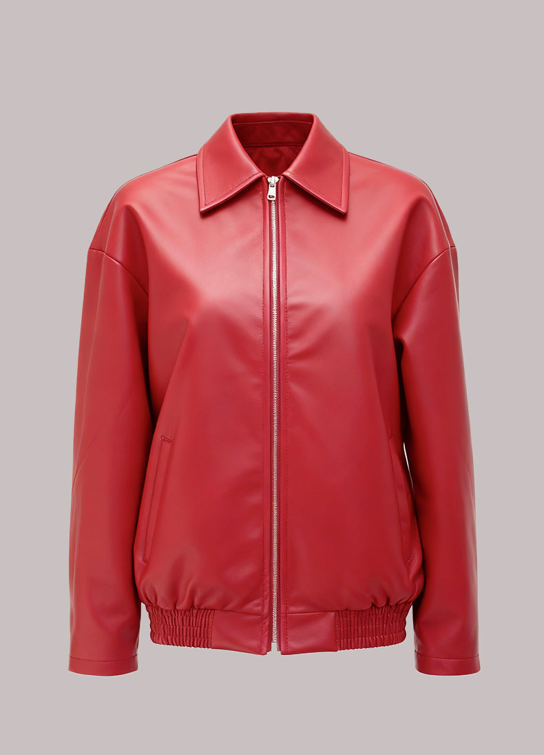 PU Leather Motorcycle Jacket