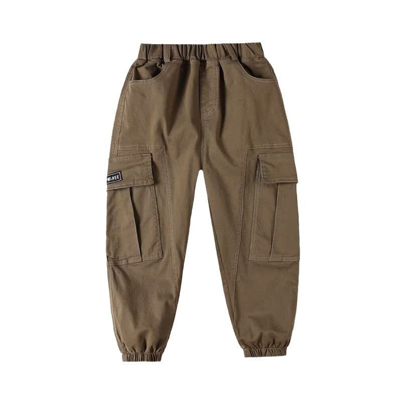 Boys’ Cargo Pants Casual Trousers