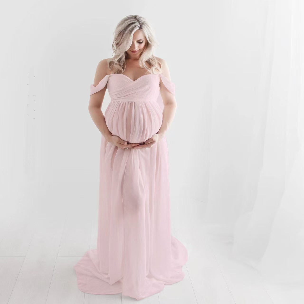 Women’s Chiffon Maternity Photography Maxi Dress