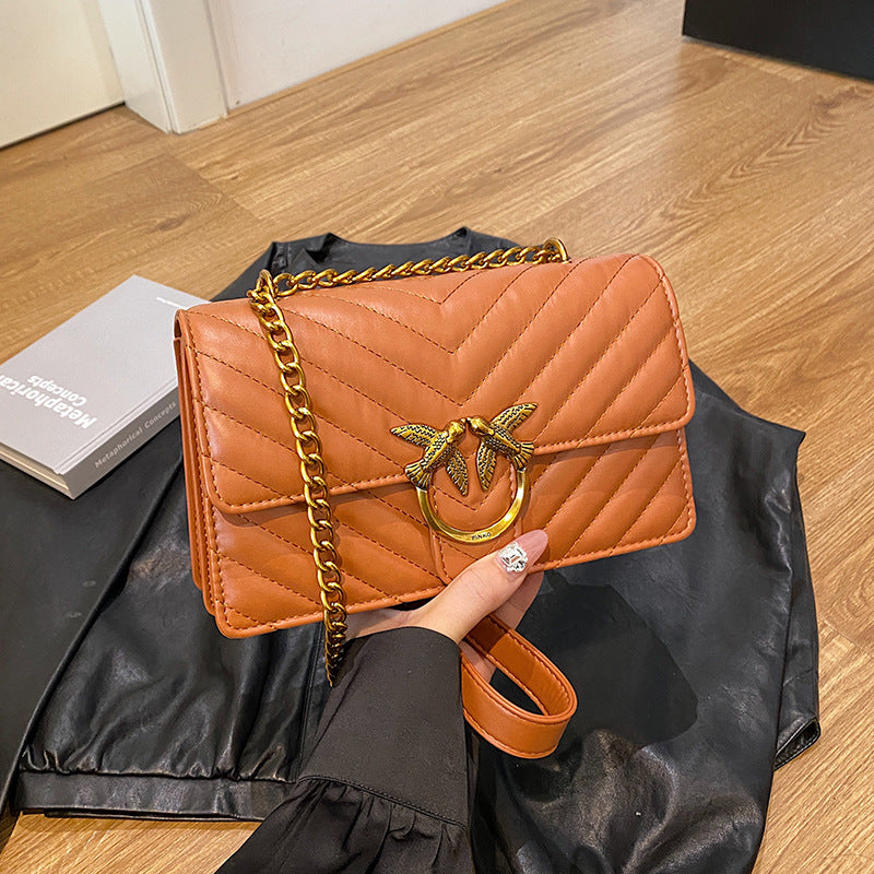 Women’s Diamond Quilted Chain Crossbody Bag