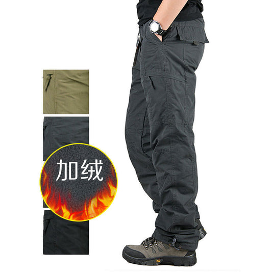 Men’s Fleece-Lined Warm Casual Work Pants