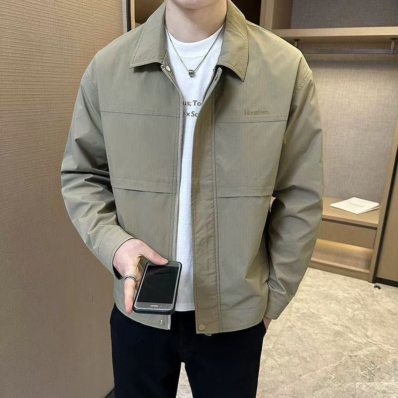 Men’s Casual Lapel Cargo Jacket