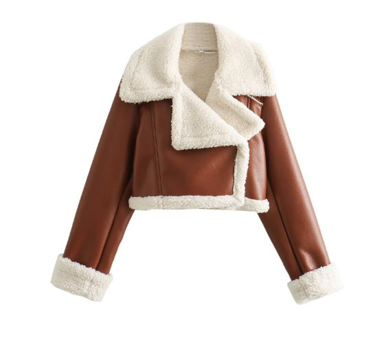 Women’s Faux Fur Moto Jacket