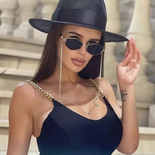 Women’s Polygonal Metal Fashion Sunglasses