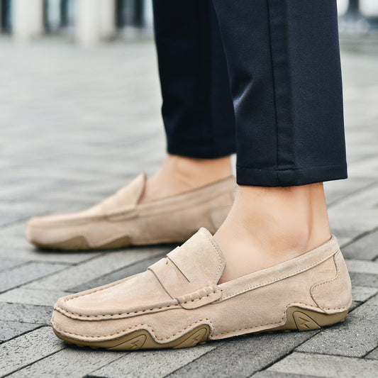 Men’s Genuine Suede Slip-On Loafers