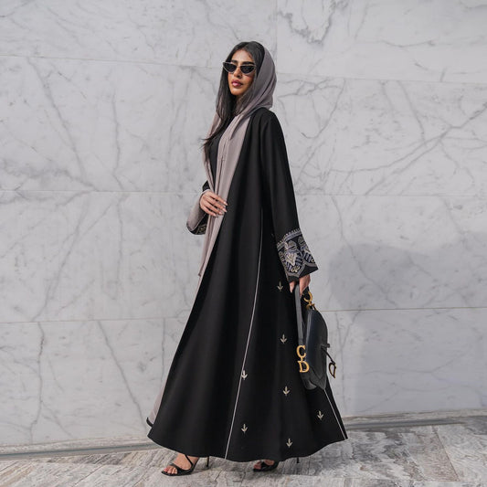 Women’s Embroidered Patchwork Cardigan Dress