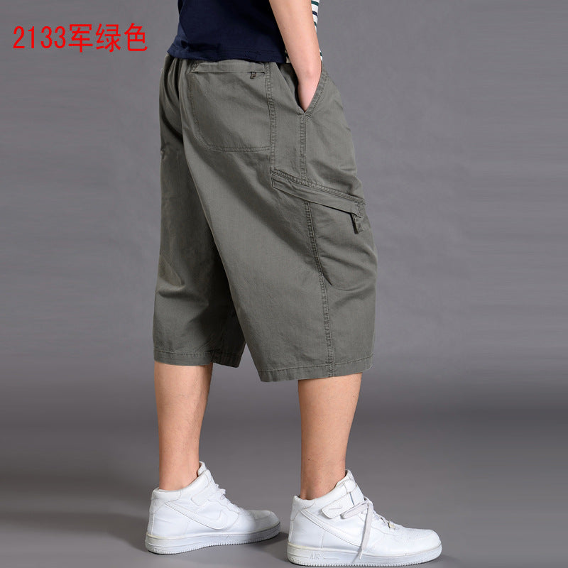 Men’s Loose-Fit 7/8 Cropped Cargo Pants