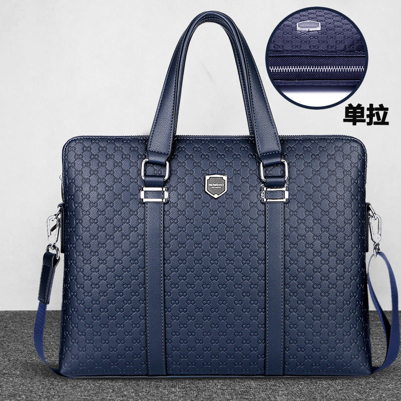 Men’s Double Zipper Business Briefcase