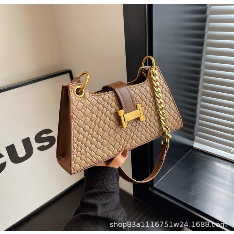 Women’s Metal Buckle Small Square Crossbody Bag