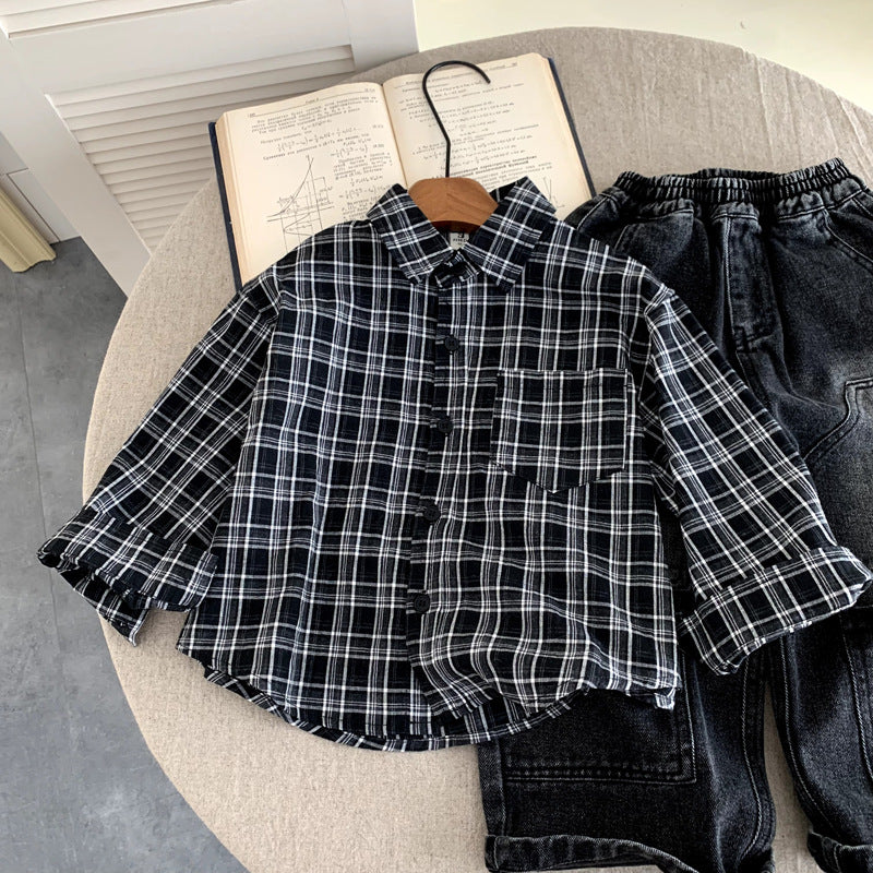 Boys’ Vest, Shirt & Jeans 3-Piece Set