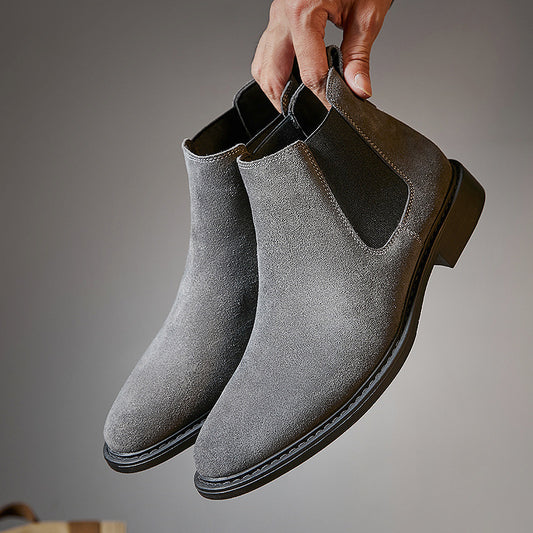 Men’s Suede Chelsea Ankle Boots
