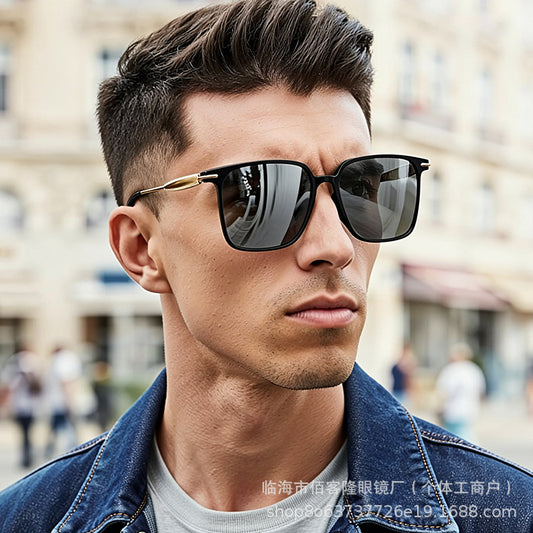 Men’s Polarized Square Frame Sunglasses