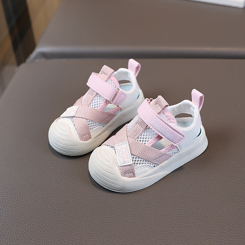 Kids’ Closed-Toe Mesh Sandals