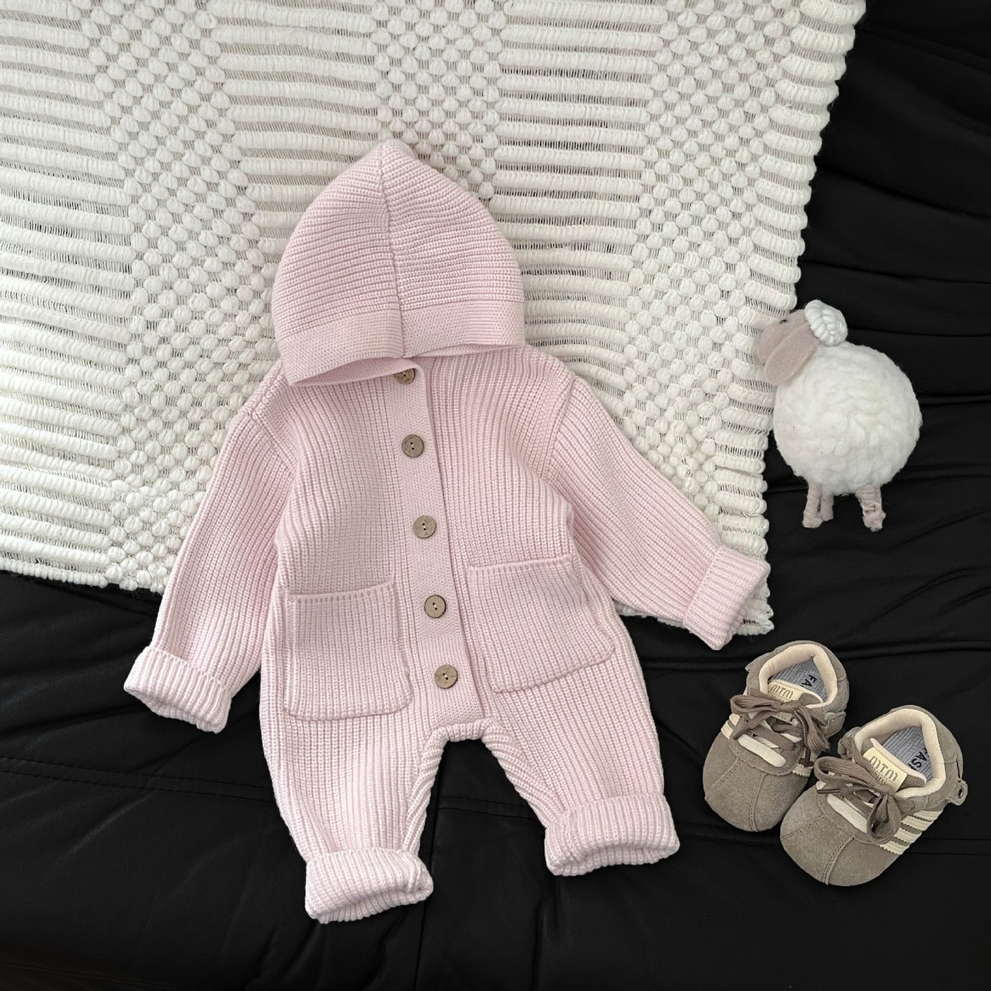 Baby Knitted Wool Romper Crawling Suit