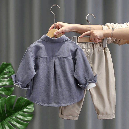 Boys’ Korean Style 3-Piece Spring Outfit Set