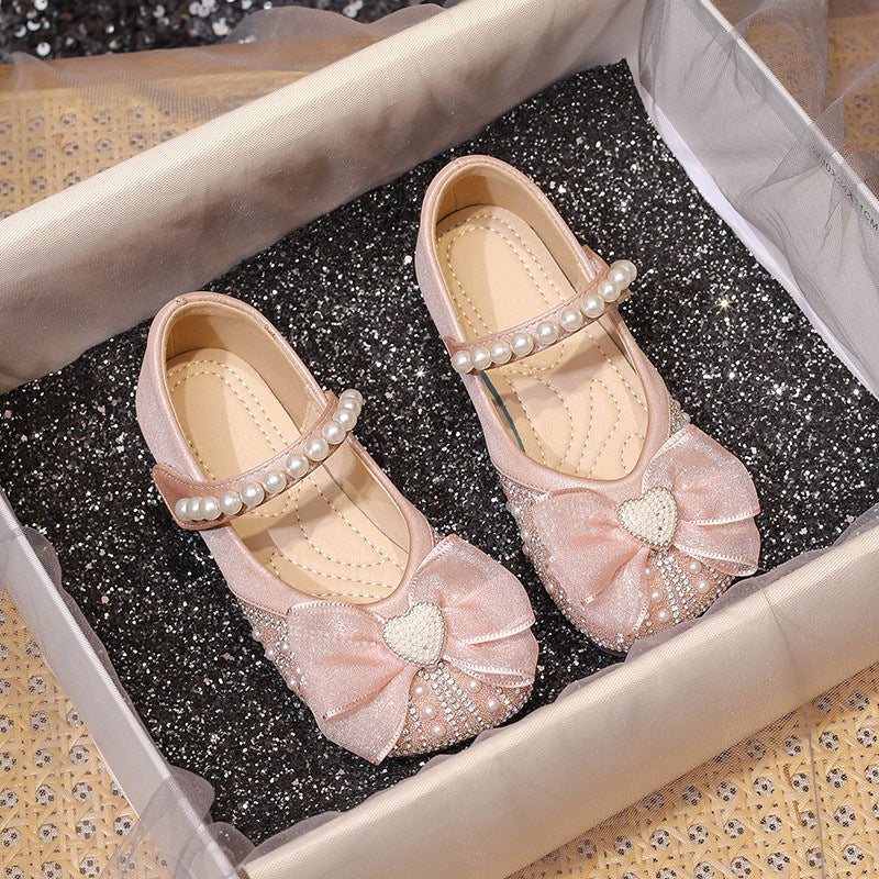 Girls’ Crystal Butterfly Princess Shoes