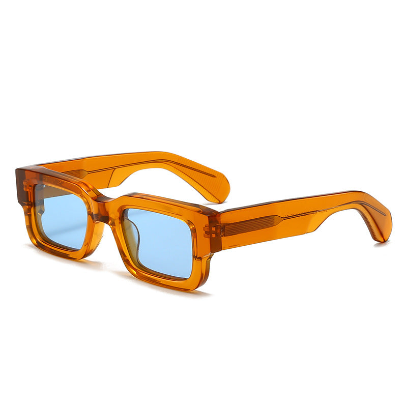 Unisex Box Frame Polarized Fashion Sunglasses
