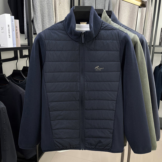Men’s Warm Fleece Stand Collar Jacket
