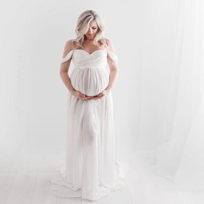 Women’s Chiffon Maternity Photography Maxi Dress