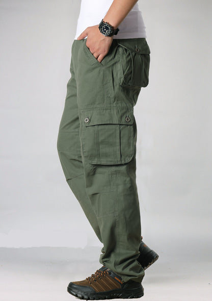 Men’s Multi-Pocket Cargo Straight-Leg Pants