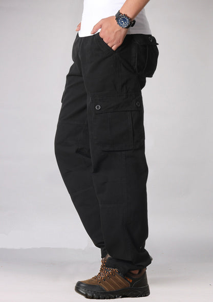 Men’s Multi-Pocket Cargo Straight-Leg Pants