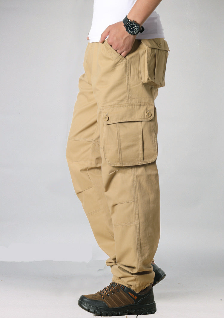 Men’s Multi-Pocket Cargo Straight-Leg Pants
