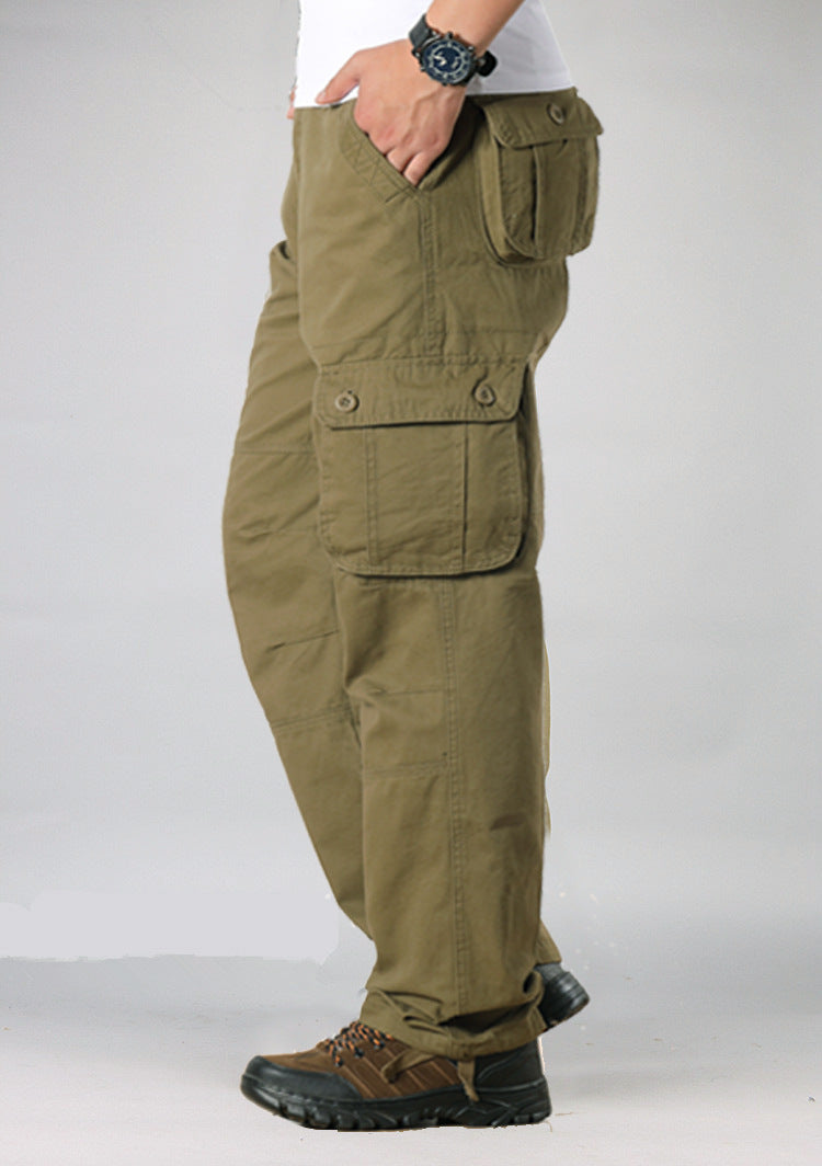 Men’s Multi-Pocket Cargo Straight-Leg Pants
