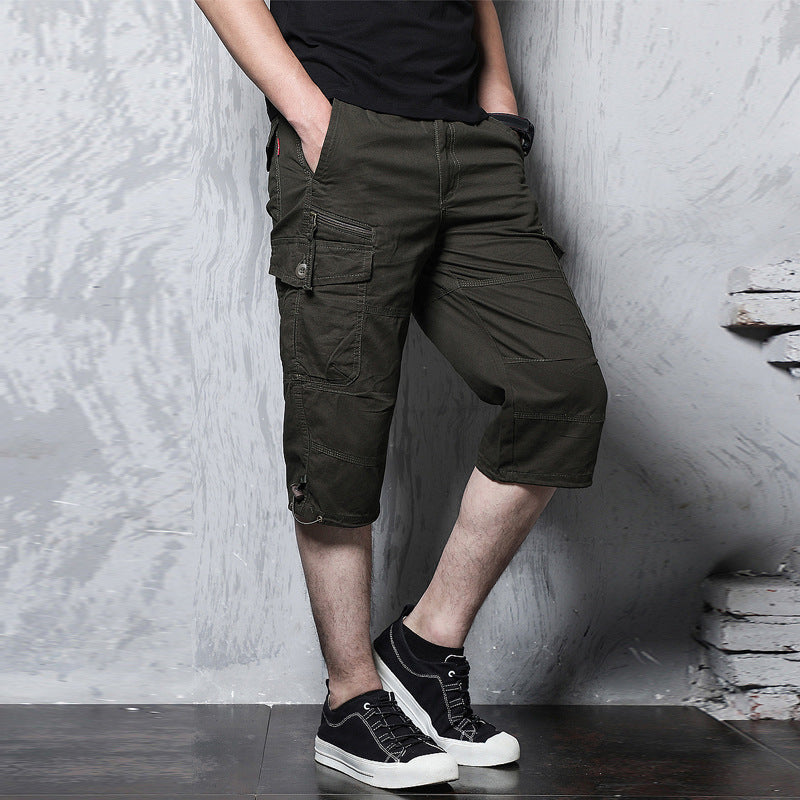 Men’s Plus Size Multi-Pocket Cargo Shorts