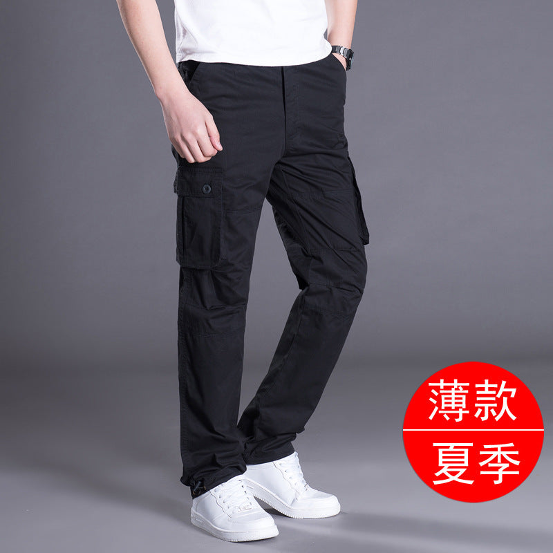 Men’s Cotton Multi-Pocket Work Pants