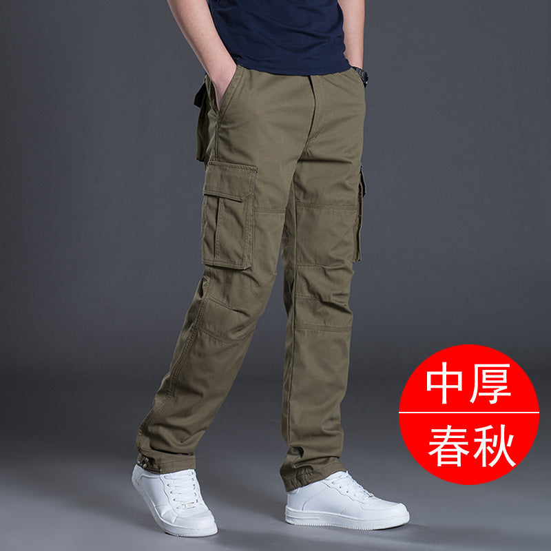 Men’s Cotton Multi-Pocket Work Pants