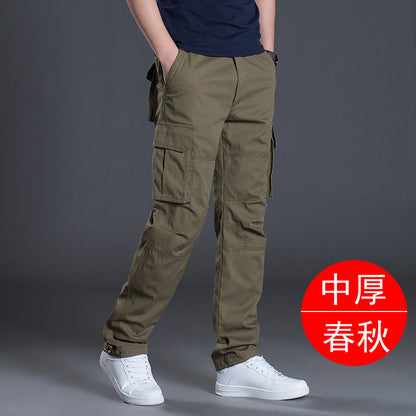 Men’s Cotton Multi-Pocket Work Pants