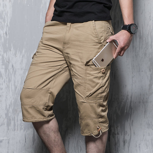 Men’s Plus Size Multi-Pocket Cargo Shorts