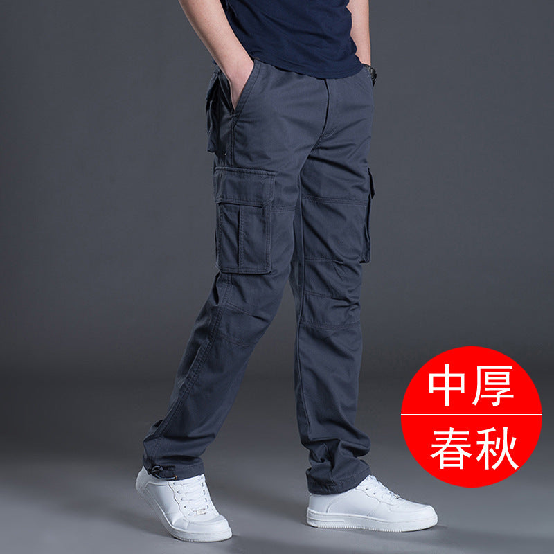Men’s Cotton Multi-Pocket Work Pants