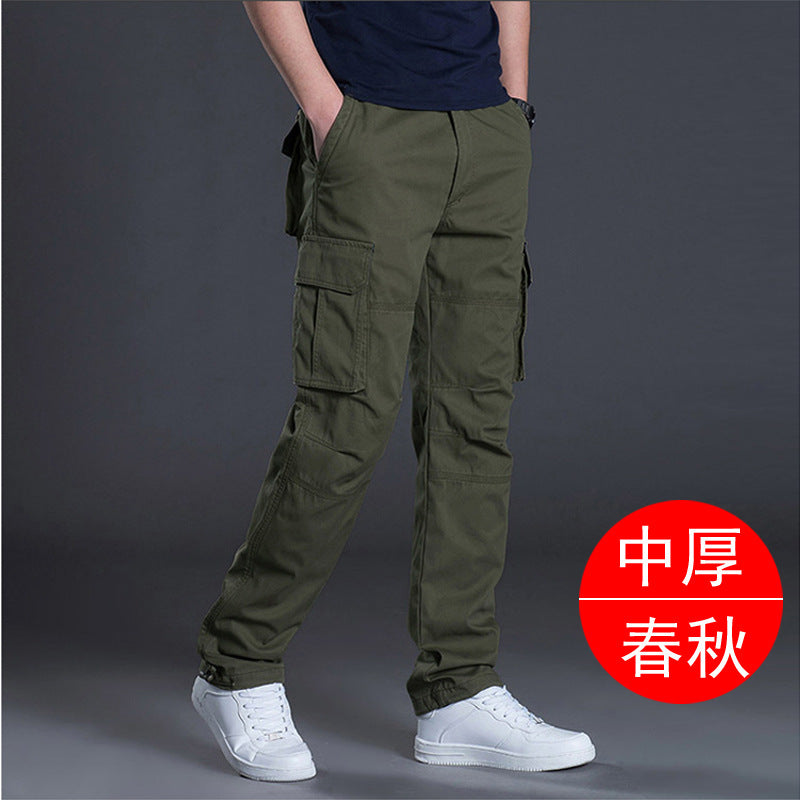 Men’s Cotton Multi-Pocket Work Pants