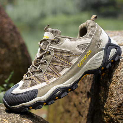 6136 Plus Size Cross Border Outdoor Hiking Shoes for Couples Spring Summer Sneakers Men's and Women's Mesh Cloth Anti Slip Travel Off-Road Shoes