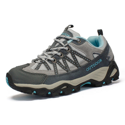 6136 Plus Size Cross Border Outdoor Hiking Shoes for Couples Spring Summer Sneakers Men's and Women's Mesh Cloth Anti Slip Travel Off-Road Shoes