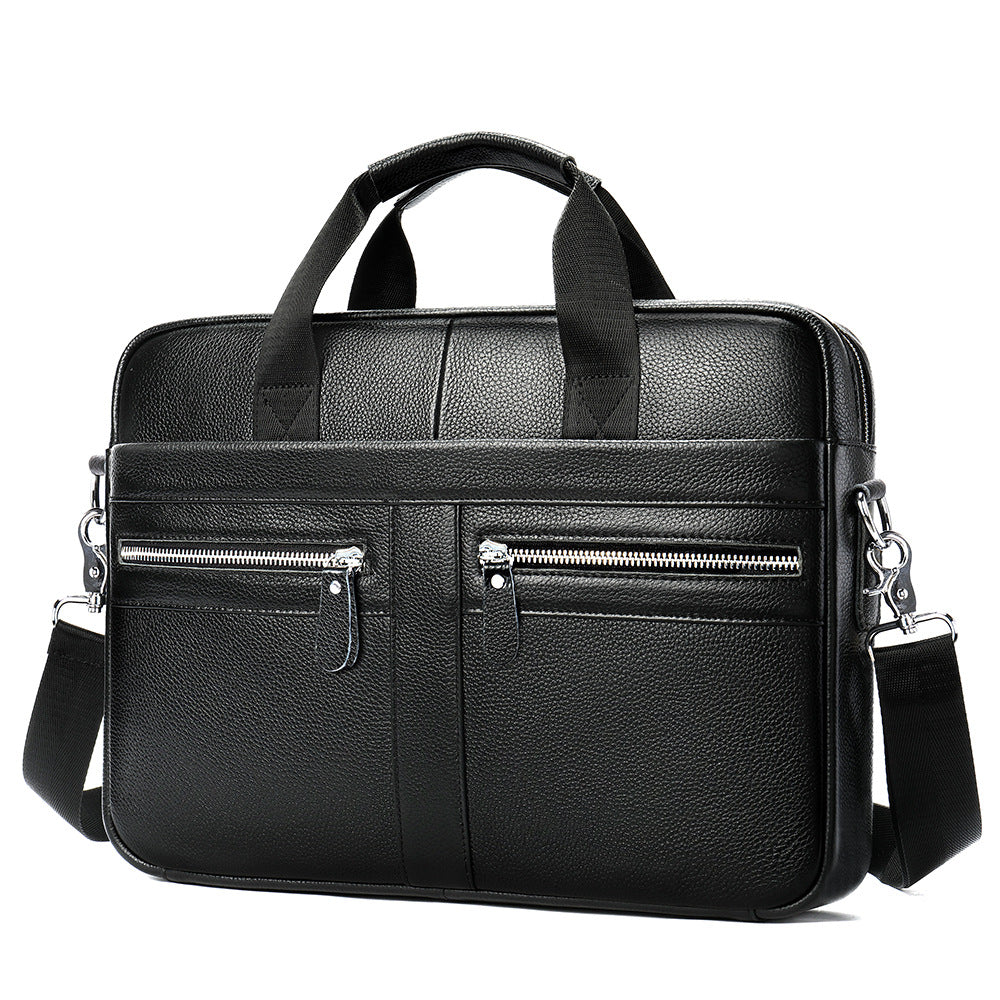 Men’s Genuine Leather Business Briefcase (14-Inch)
