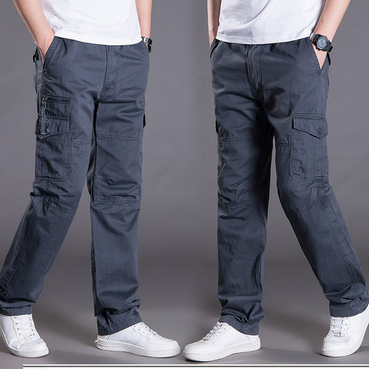 Men’s Loose Straight-Leg Casual Work Pants