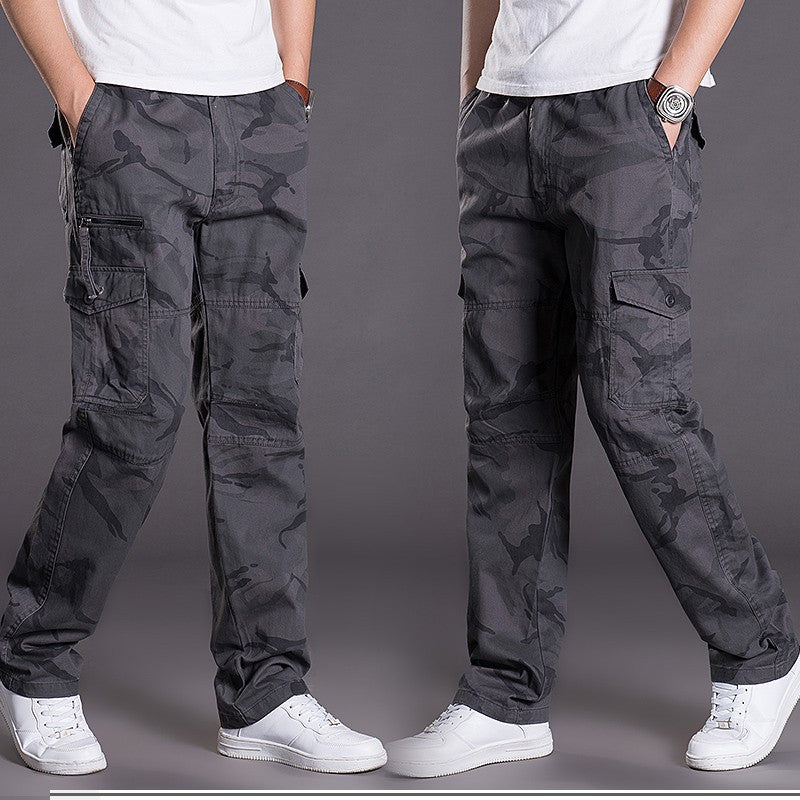 Men’s Loose Straight-Leg Casual Work Pants