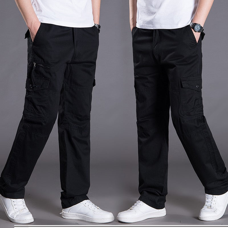 Men’s Loose Straight-Leg Casual Work Pants