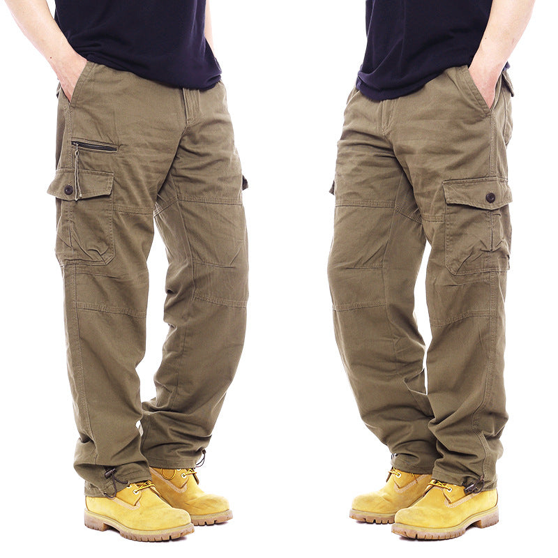 Men’s Cotton Elastic Waist Cargo Pants