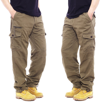 Men’s Cotton Elastic Waist Cargo Pants